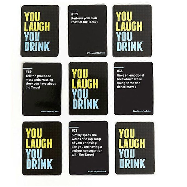 You Laugh You Drink - Drikkespillet for Folk Der Ikke Kan Holde Masken [Et Selskabsspil]