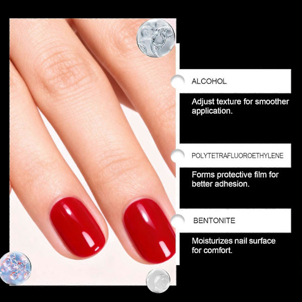 6-pack nagellackspennor, 3-i-1 gelnagellackspenna