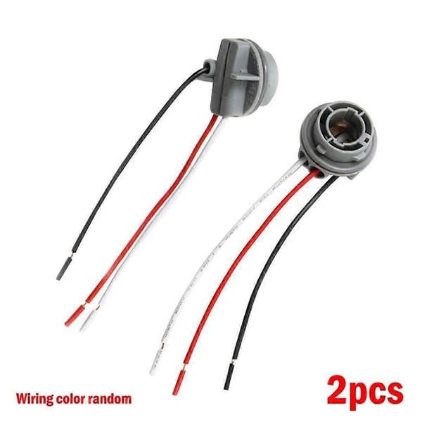 2 stk. 1157 Pæreholder BAY15D Lampeholder 12V Adapter Base Connector Bil Lys Base LED Pæreholder Ledningsforbindelse