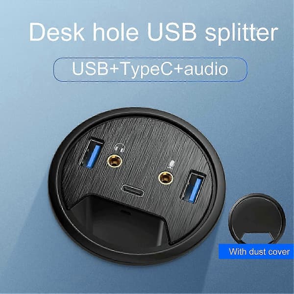 USB Hub Genomföring Direkt Svar USB3.0 5Gbps Överföring USB Strömadapter för PC