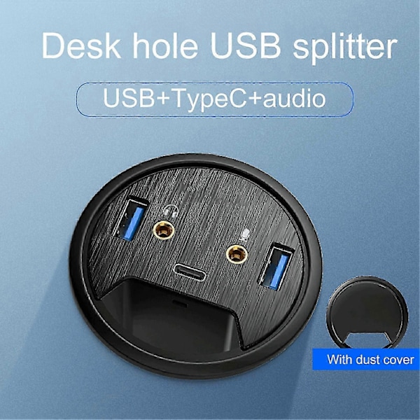 USB Hub Grommet Øjeblikkelig Respons USB3.0 5Gbps Transmission USB Strømadapter til PC