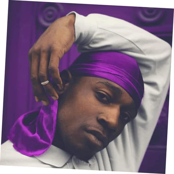 6 st. Satin Durag med lång svans, piratturban, elastisk huvudduk för män och kvinnor, sovmössa, nattmössa