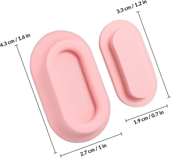 4-pack magnetiska fjärrkontrollhållare i silikon med starkt grepp