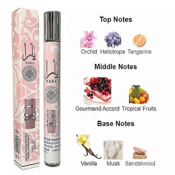 Yara Parfym från Lattafa EDP Parfymprover, Rosa pink