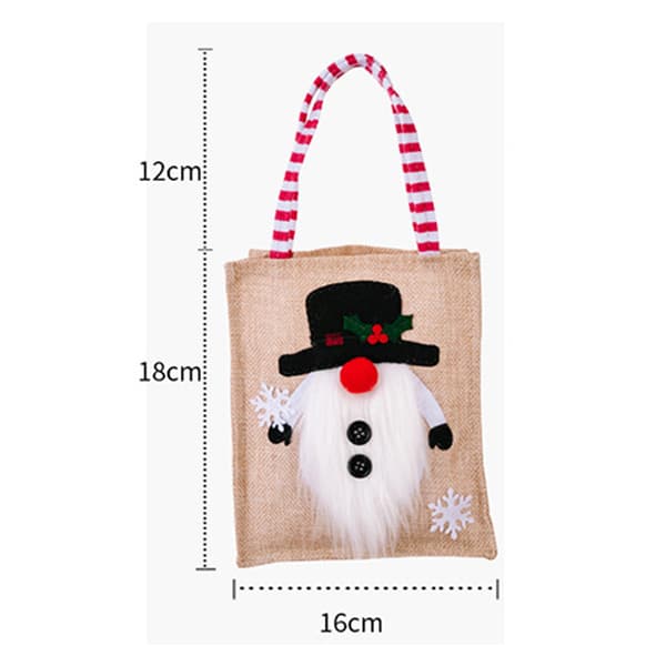 Julväskor Härlig julväska Återanvändbar shoppingväska Julklappsväskor i canvas Present till barn