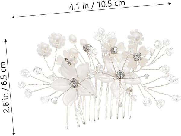 st hårkammar eleganta brudhåraccessoarer för bröllop sidokammar blommig design för brudar och brudtärnor
