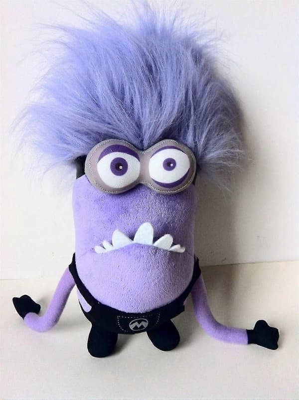 30 cm violetti Minions-pehmolelu lapsille (violetit kiikarit)