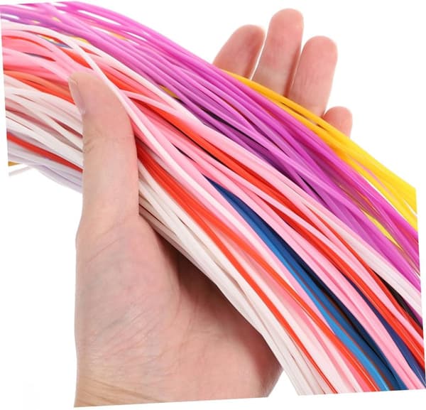 200 st plastsnöre 1,8 mm DIY armbandssnöre pysselsnöre