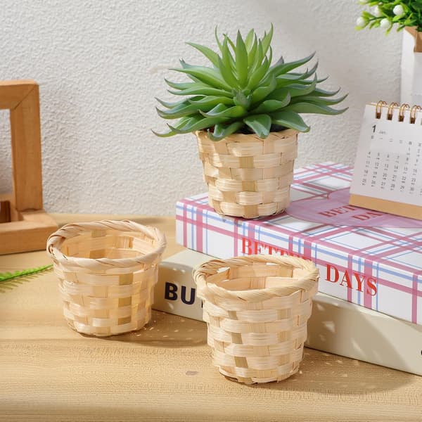 Syntetiska förvaringskorgar med enkel design för hemmet och picknicken