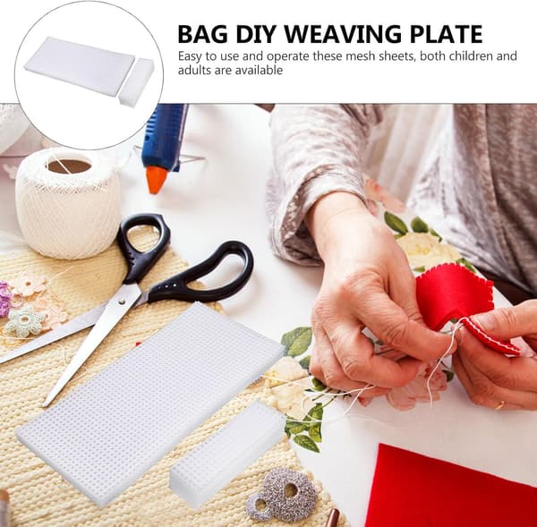 10 stk. taskeplader vævning taskeplader DIY plastnet