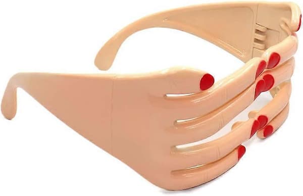Roliga fingerformade glasögon Maskeradmask