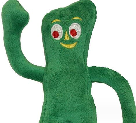 Mjuk och gosig hundleksak, grön, 20 cm
