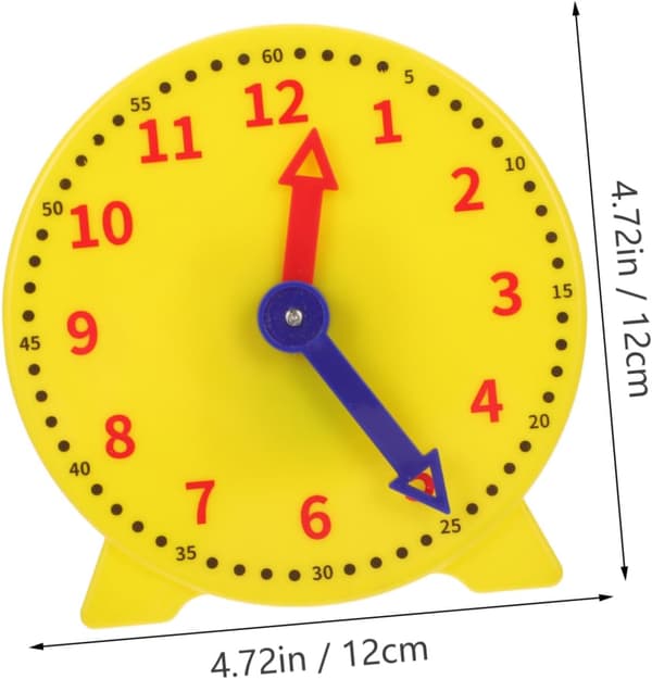 Demonstrationsklockor för pojkar och flickor som lär sig klockan, 12 cm elevklockmodeller