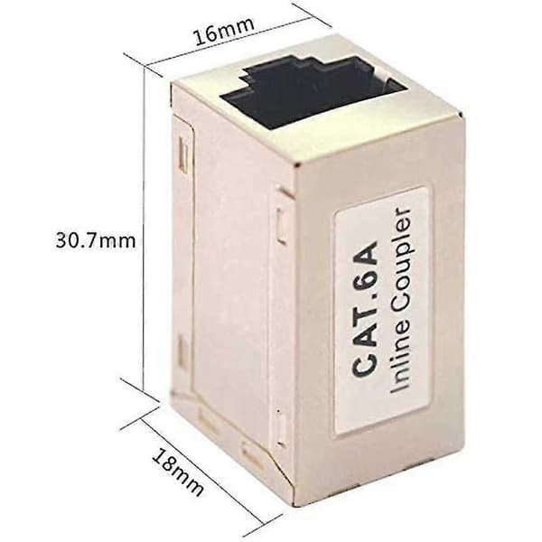 2025 Senaste modellen 5-pack Cat6 A Ethernet-adapterkontakt patchkabel RJ45-adapter Cat6 LAN-kontakt förlängning LAN