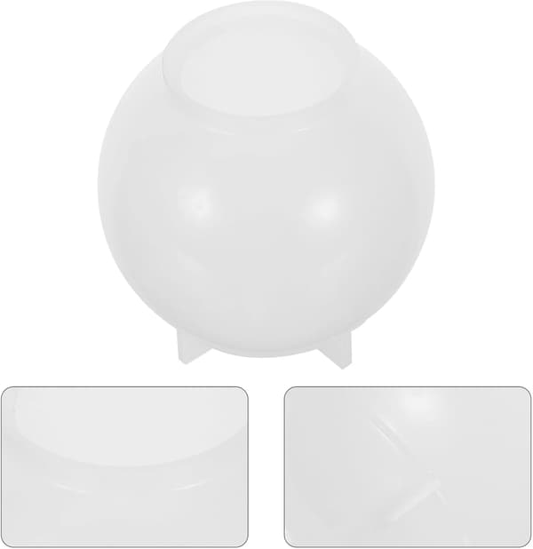DIY 80 mm kristallkula silikonform för hartshantverk, rund sfärisk form