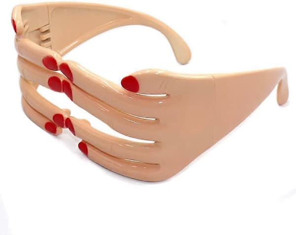 Roliga fingerformade glasögon Maskeradmask