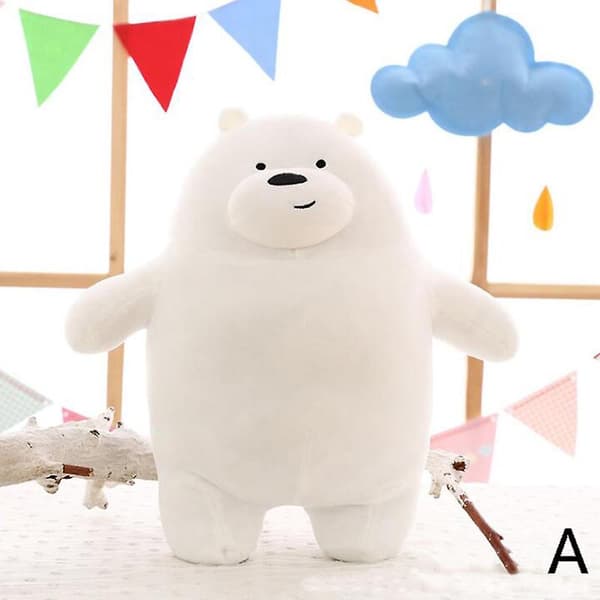 We Bare Bears -pehmolelu, pehmeä lelu, 25 cm, valkoinen