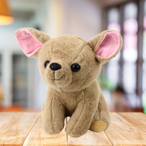 Pehmolelu Chihuahua-koira beige 22 cm