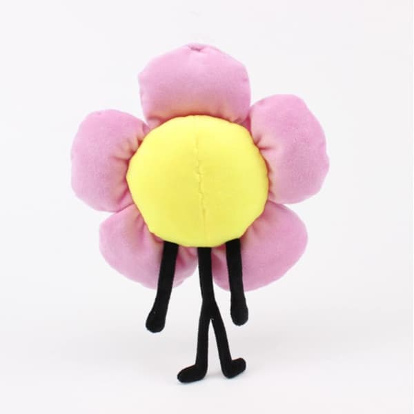 Pehmolelu, söpö sarjakuvamainen mini BFDI-pehmo Leafy Flower Fire Teardrop