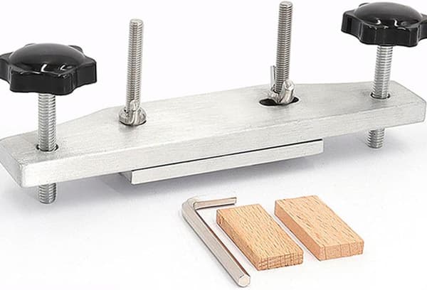 Gitarrstallklämma verktyg aluminium trä bekväm att hålla inte lätt att bli trött för reparation av akustisk gitarr