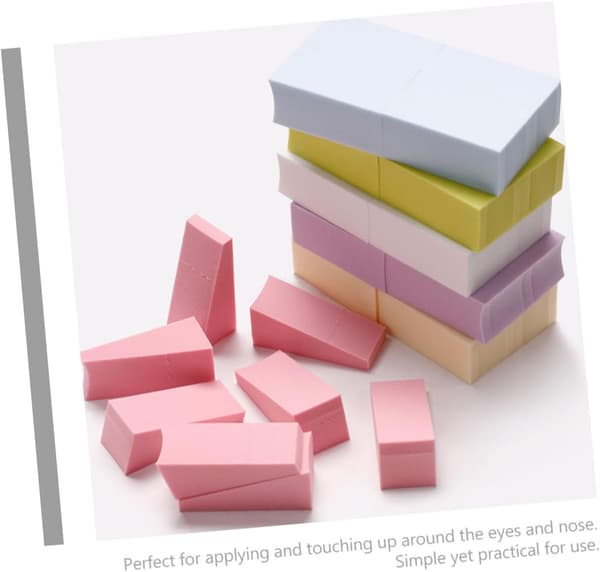 3-pack gradient nagelsvampblock för DIY-manikyr, nageltillbehör, multifunktionell skönhetssvamp för hemmet