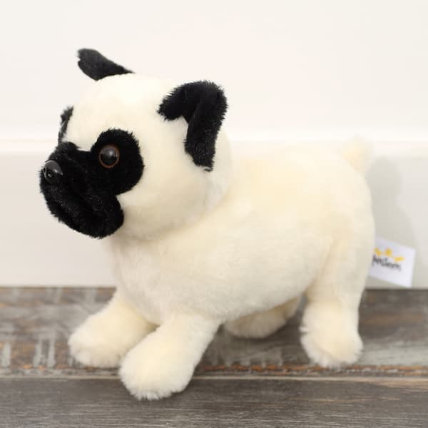 Mjuk mops gosedjur 19 x 18 x 8 cm