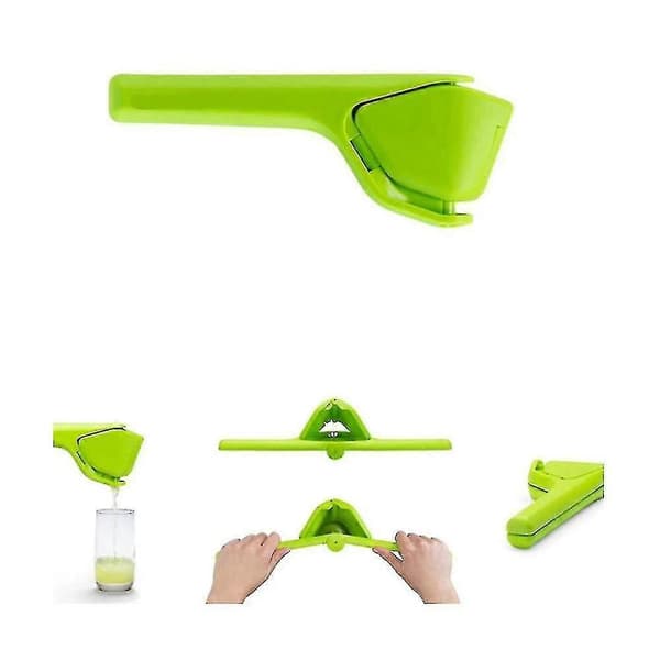 Lemon Fluicer, 2 st. Easy Press manuell handpress för citron, press som kan fällas ihop helt platt