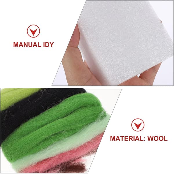 Panda ull-nålfiltning-kit DIY-kit för nybörjare