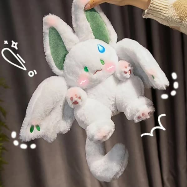 Lepakko-pehmolelu Manta Kawaii -eläinpehmo pehmoeläintyyny