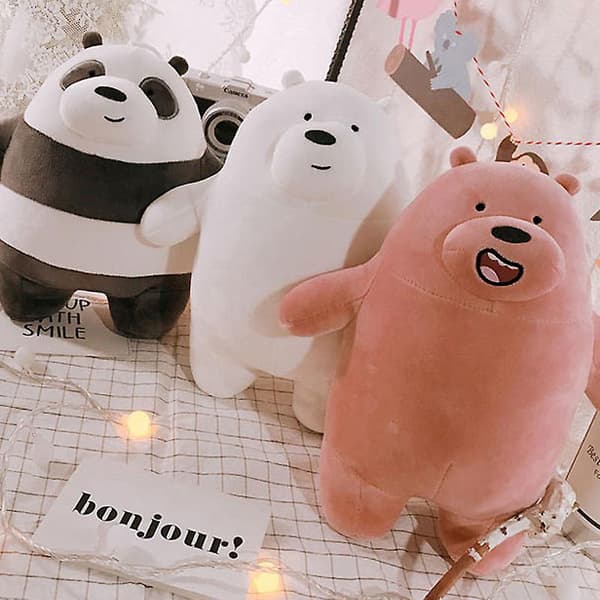 We Bare Bears -pehmolelu, pehmeä lelu, 25 cm, valkoinen