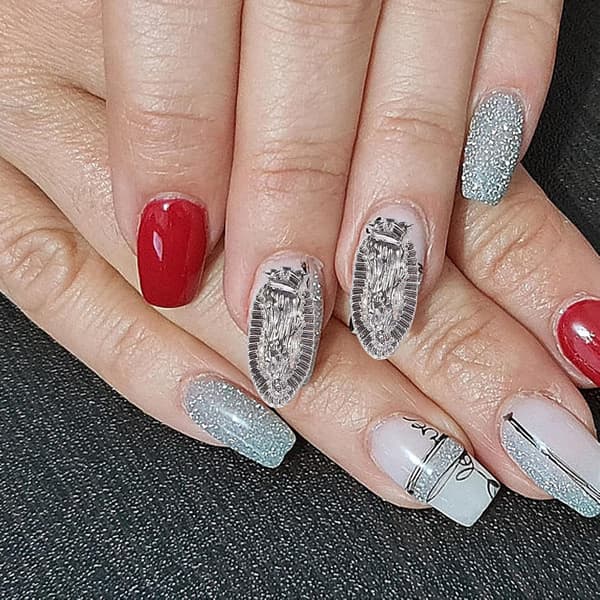 20 st 3D Maria-nagelberlocker för akrylnaglar för manikyr och pysselmaterial