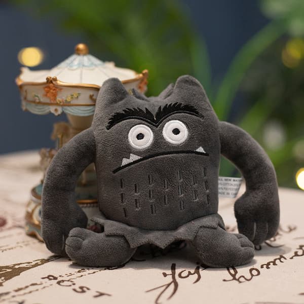 My Emotional Monster -pehmolelu, värikäs hirviöpehmo, 15 cm
