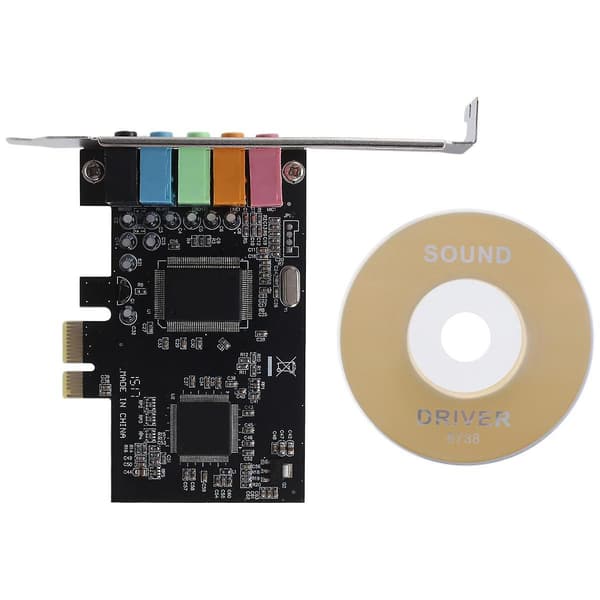 5.1 internt ljudkort med lågprofilsfäste, 3D Stereo PCI-E, CMI8738-chip 32/64-bitars ljudkort PCI