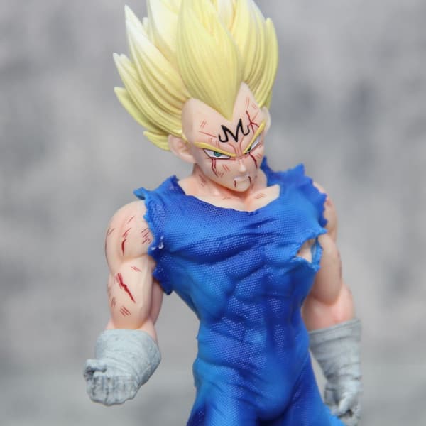 20 cm Anime Dragon Ball-figur Vegeta Actionfigur Battle Damage Staty Anime-figur PVC-modell Docka Samlarleksaker Presenter