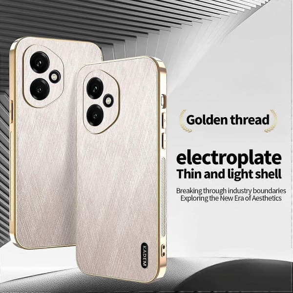 Fodral för Honor 400 5G (Global) Elektropläterat silkeslent PU + TPU-bakstycke