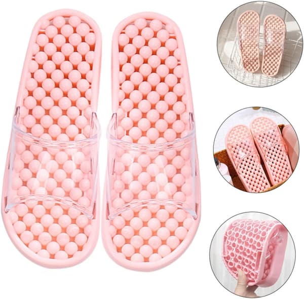 Tofflor för dusch och bad Bekväm massagesula Design för inomhusbruk på vintern