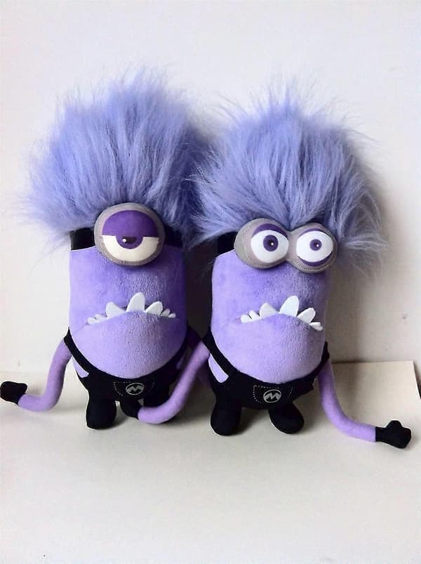 30 cm violetti Minions-pehmolelu lapsille (violetit kiikarit)