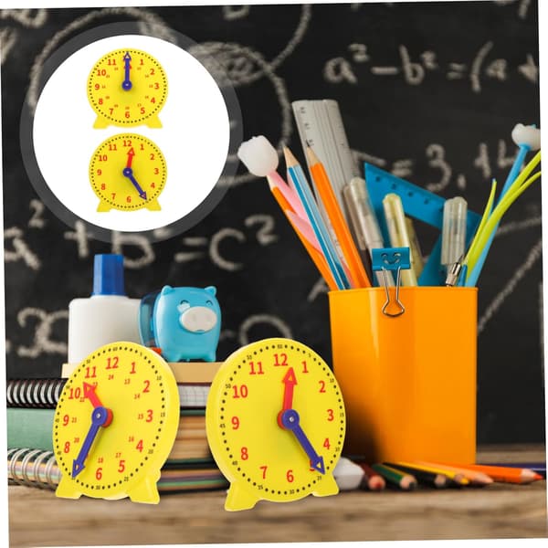 Demonstrationsklockor för pojkar och flickor som lär sig klockan, 12 cm elevklockmodeller