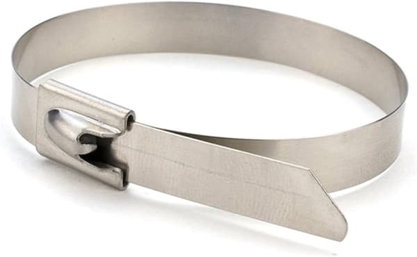 30 st buntband i rostfritt stål, låsande metall, multifunktionella buntband