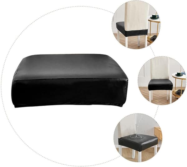 Skyddande stolsöverdrag stolsitsöverdrag modern design PU-läder stretch