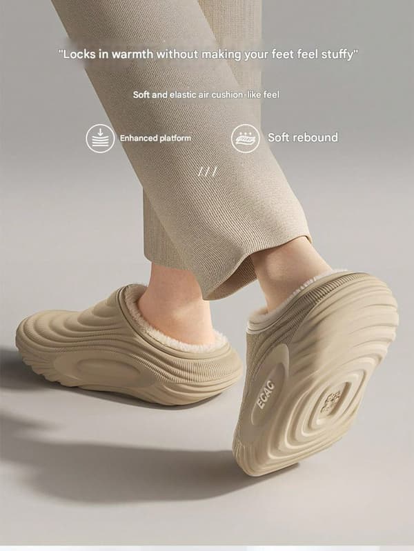 Vintertjocka varma vattentäta bomullstofflor för män och kvinnor, halkfria tofflor för inomhusbruk, arbetsrum, sovrum, vardagsrum