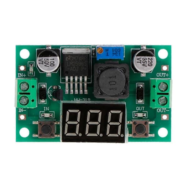 LED Voltmeter Step Down Konverter Modul + LM2596 DC-DC Spændingsregulator