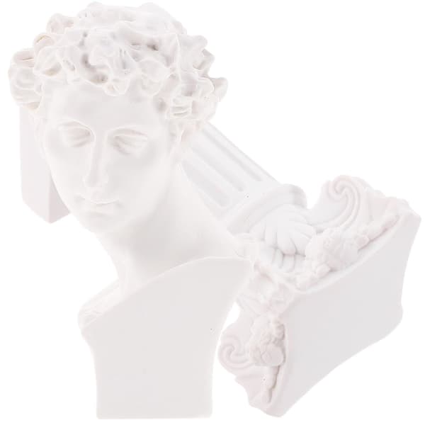 1 Sett Romersk Søyle David Statue Gresk Daivid Statue Resin Skulptur Hjem Dekorasjon