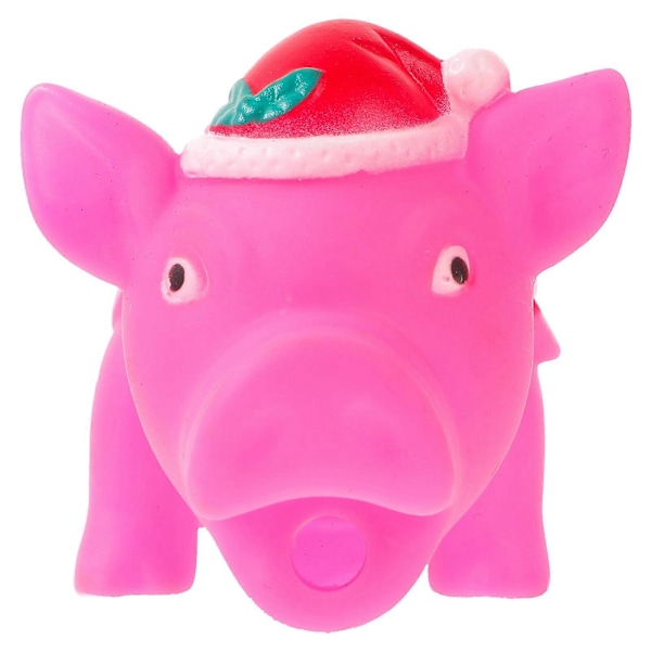 Pipig Leksak för Hundar med Pip, Tuggleksak i Form av Gris, Tandrengöringsleksak, Interaktiv Valpleksak