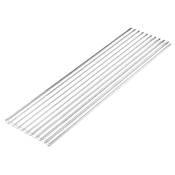 10 st 400 mm Yd 8 mm 1 mm Tjock Rörvägg Borosilikatglas Blåsrör