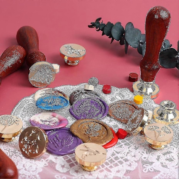 Ske sort Botany Vokssegl Stempel Bryllupsinvitationer Maling Bivoks Strips Kuvert