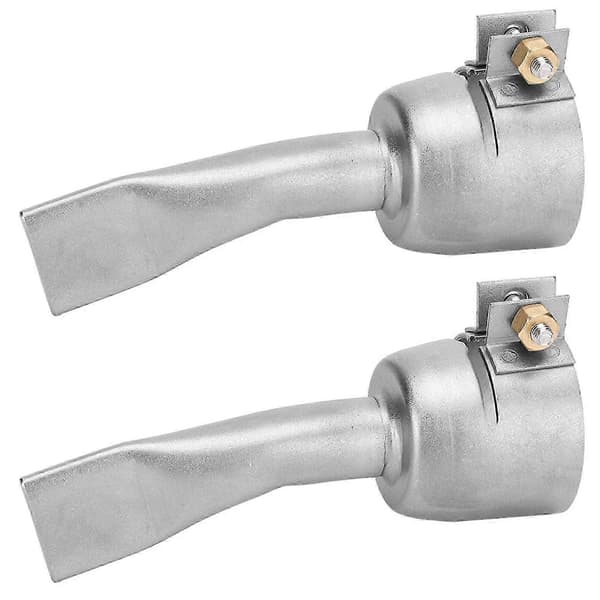 Varmluftpistol Svejsedyse Rustfrit Stål 2 stk. til PVC Plastplade Lodning