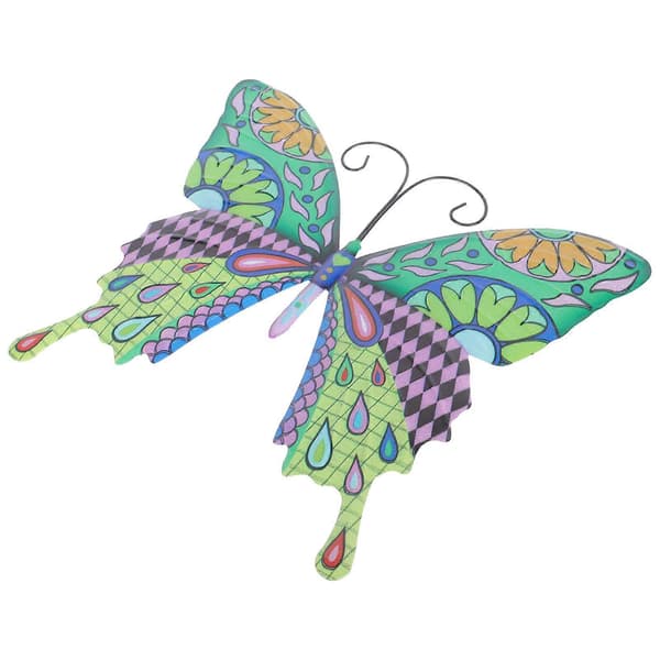 Seinäkoriste perhonen rautaveistos 25x21,5cm 1kpl