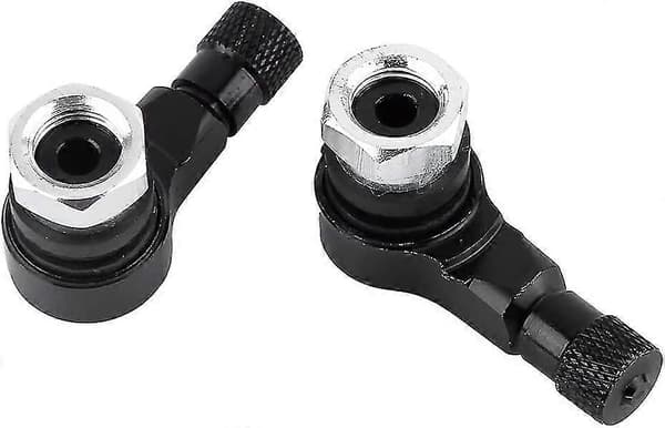 Holdbar Dækventil Hætte Adapter til at Undgå Luftlækage Bil Motorcykel Cykel Scooter (sort) (2 stk) yu