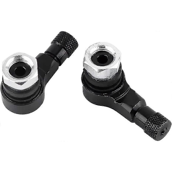 Slitstark Däckventilkåpa Adapter för att Undvika Luftläckage Bil Motorcykel Cykel Scooter (svart) (2 st) yu